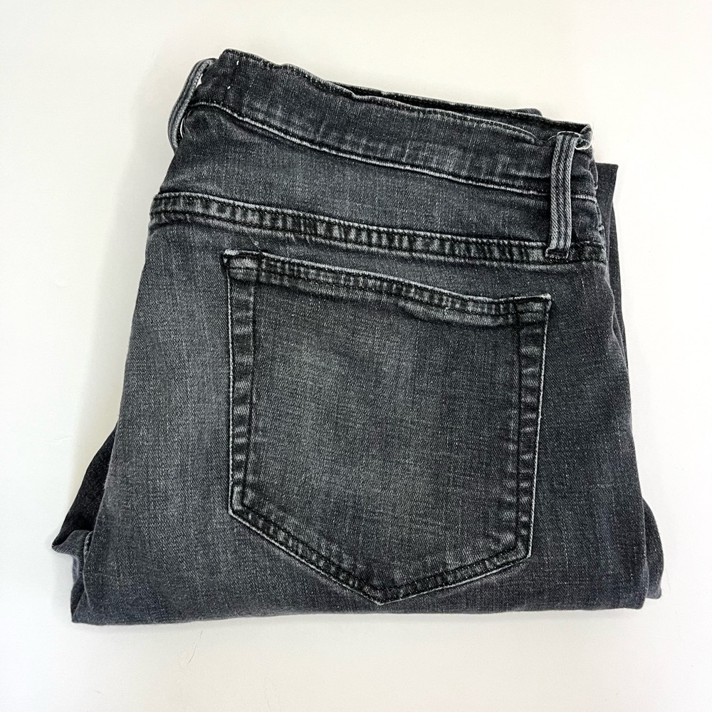 Frame Denim Jeans Mens 34x31 Black Noir L'Homme Skinny Designer Straight Leg